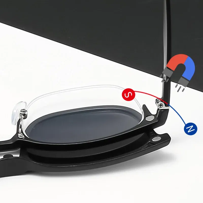 Lenses Color: Burgundy, Ships From: CHINA, Frame Color: WHITE - 6 In 1 Magnetic Clip Sunglasses And Prescription Glasses Frame Men Women Polarized or Night Vision Lenses PC or TR90 Frame 2333