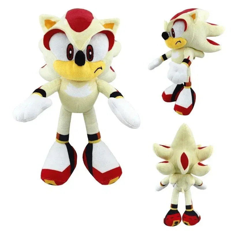 Color: WHITE - Hot Sale Sonics Plush toys Anime Figure Infinite Shadow Chaos Soft Stuffed Animals Sofa Pillows Kids Toys Home Decoration