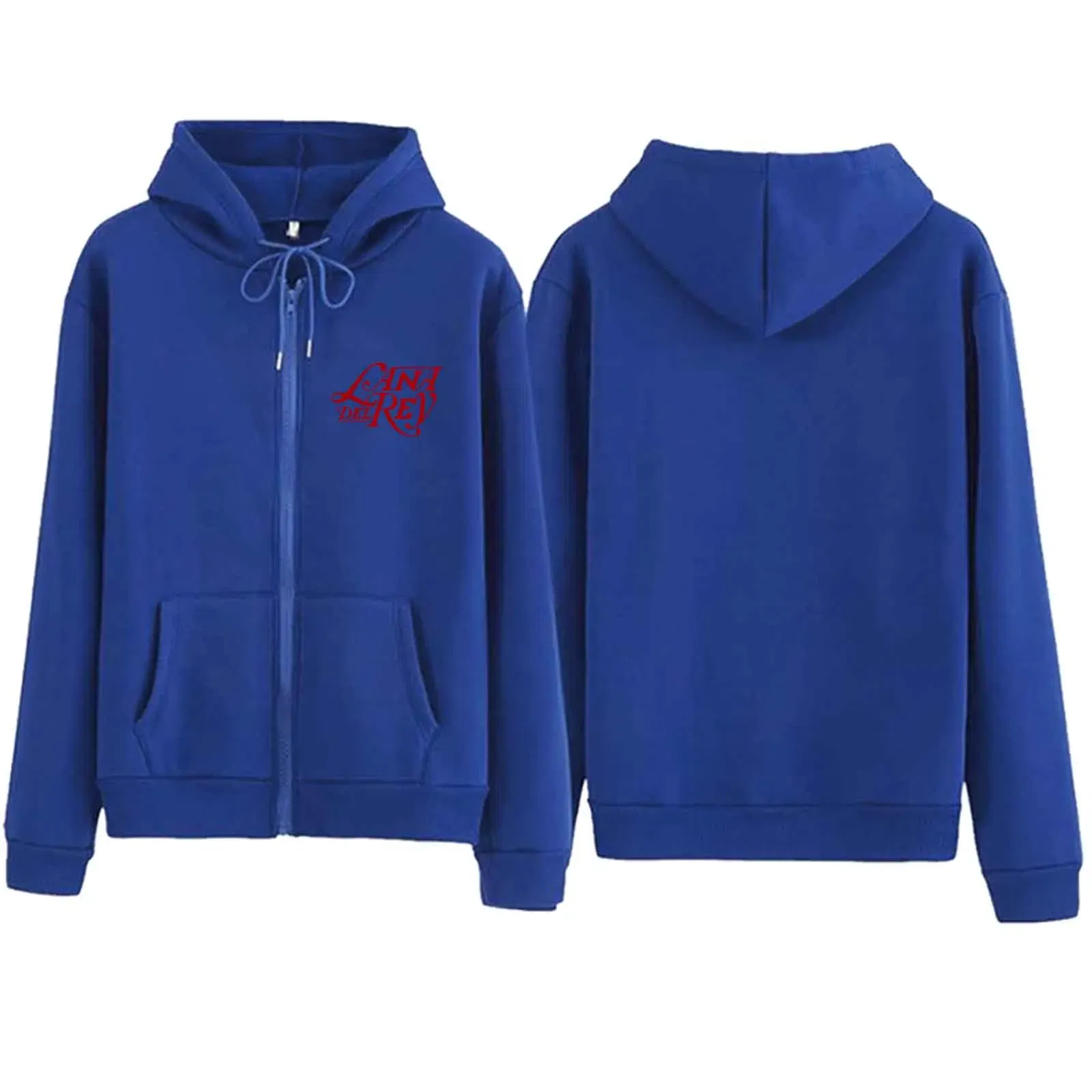Color: Brown, Size: M - Lana Del Rey Zipper Harajuku Streetwear Printing Music Fans Gift Hoodie Casual Pullover Tops Hoodie 2024 V-Neck Sweatshirts