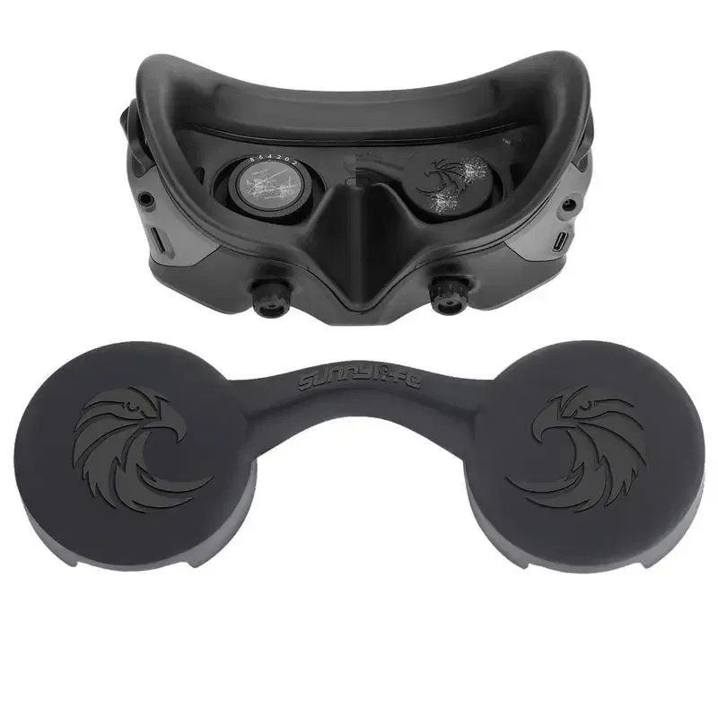 Lens For Goggles 2 Lens Protector Cover Protective Film Anti-Scratch Lens Cover Silicone Pad For DJI Avata Lens Accessories