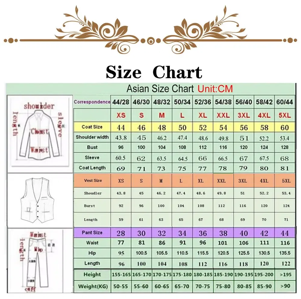 Color: black, Size: XXL - Wine Red Stripe Wedding Suits For Men Slim Fit Peak Lapel Groom Party Tuxedos 2 Pieces Sets Business Male Blazers Costume Homme