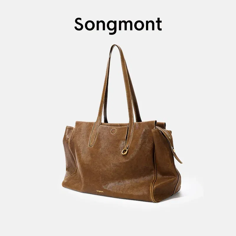 Color: WHITE - Songmont Tracing Collection Briefcase, Full-Grain Leather Travel Laptop Bag for Work Commute