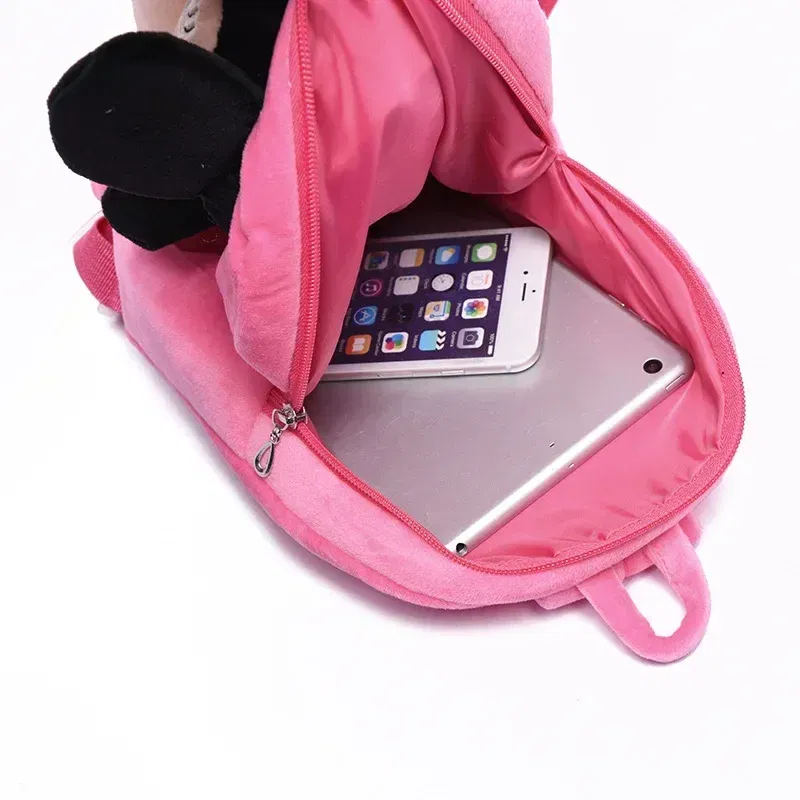Color: black - Cartoon cute children schoolbag kindergarten small class baby backpack kt cat Mickey 1-3 years old plush backpack