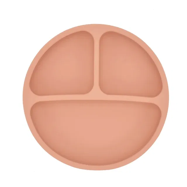 Color: MULTI - 9Colors Baby Plate Set Food Grade Silicone Dishes BPA-Free Tableware Kids Feeding Bowls Kids Learning Dishes Tray Dropshiping