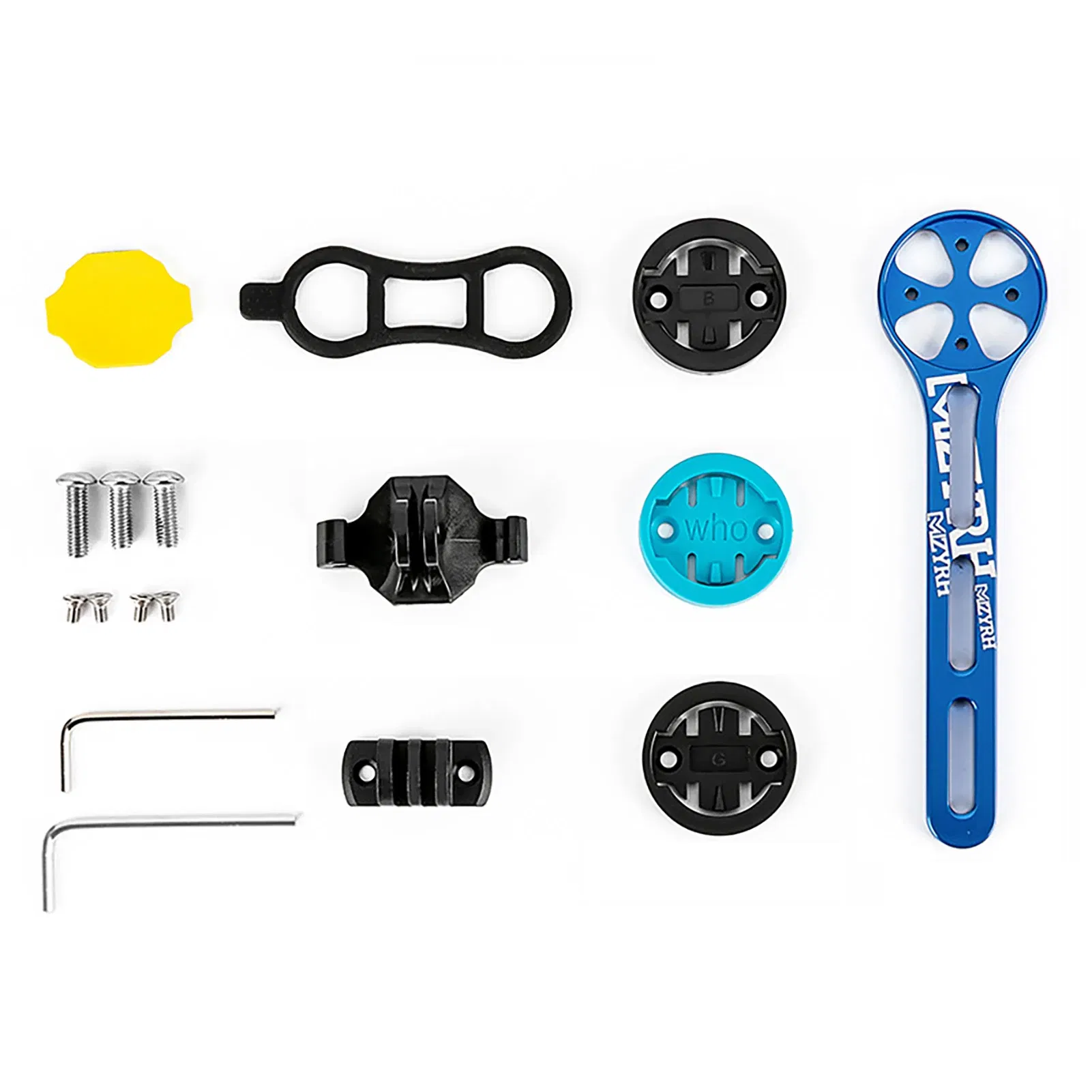 Color: Blue, Ships From: CN - Bicycle Stopwatch Holder Bike Computer Bracket Adapter MTB Bike Speedometer Stem Mount For Garmin Bryton Cateye Cycling