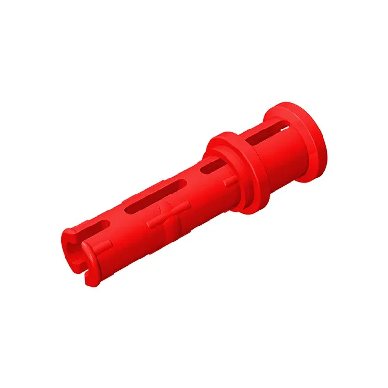 Color: Wood - Gobricks 10PCS Bricks Technical Pin 3L with Friction Ridges Lengthwise and Stop Bush Compatible With 32054 Assembles Block
