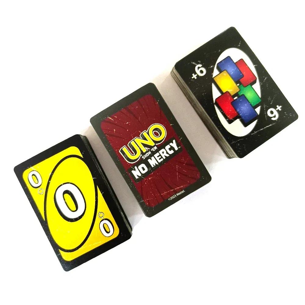 Color: Light Grey - Uno No mercy Game Board Games UNO Cards Table Family Party Entertainment UNO Games Card Toys Children Birthday Christmas