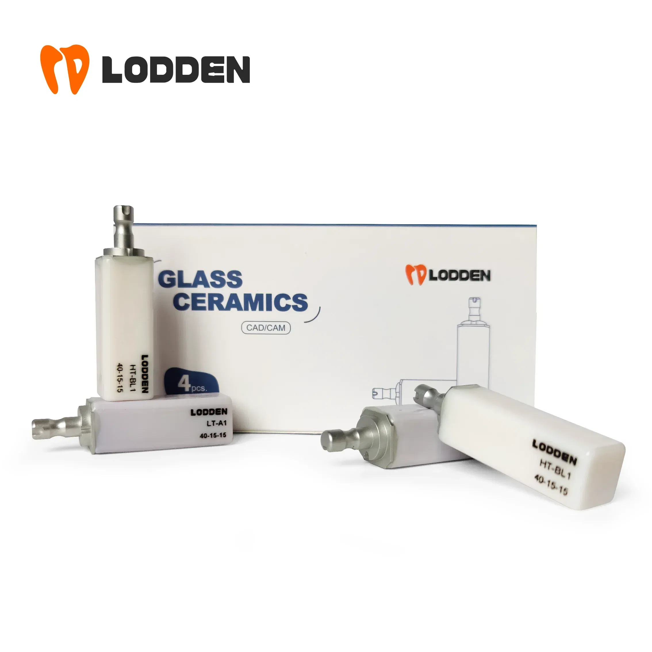 Color: Blue - 4pcs/box Dental Lithium Disilicate(Glass Ceramic) B40 Cube LT/HT for CAD CAM Inlay Veneer Crown Sirona cerec milling system