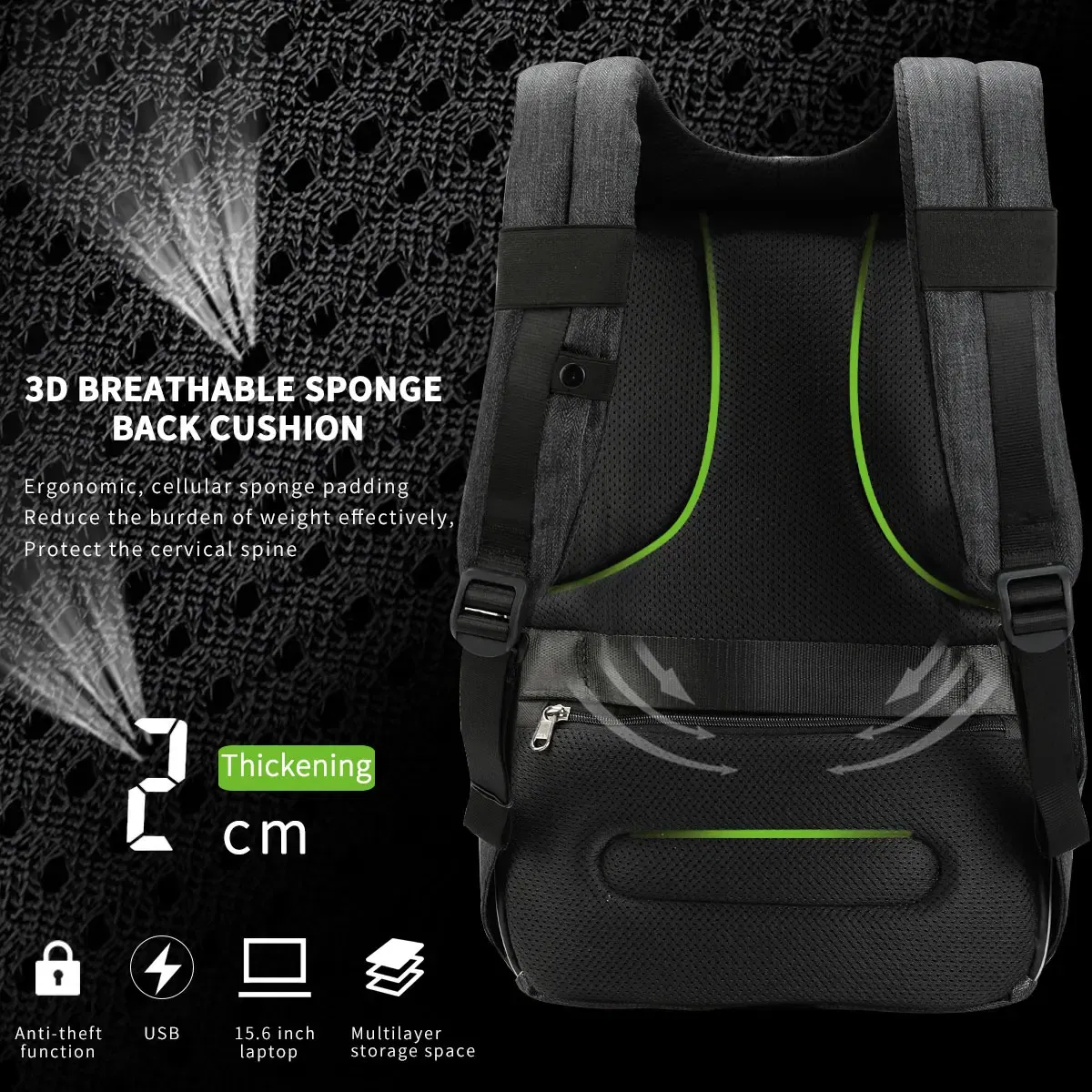Color: Beige, Ships From: CHINA - Tigernu Men Backpack Laptop Backpack 15.6inch Cut-resistant Fabric Business Backpack Bags For School Travel Backpacks Knapsacks