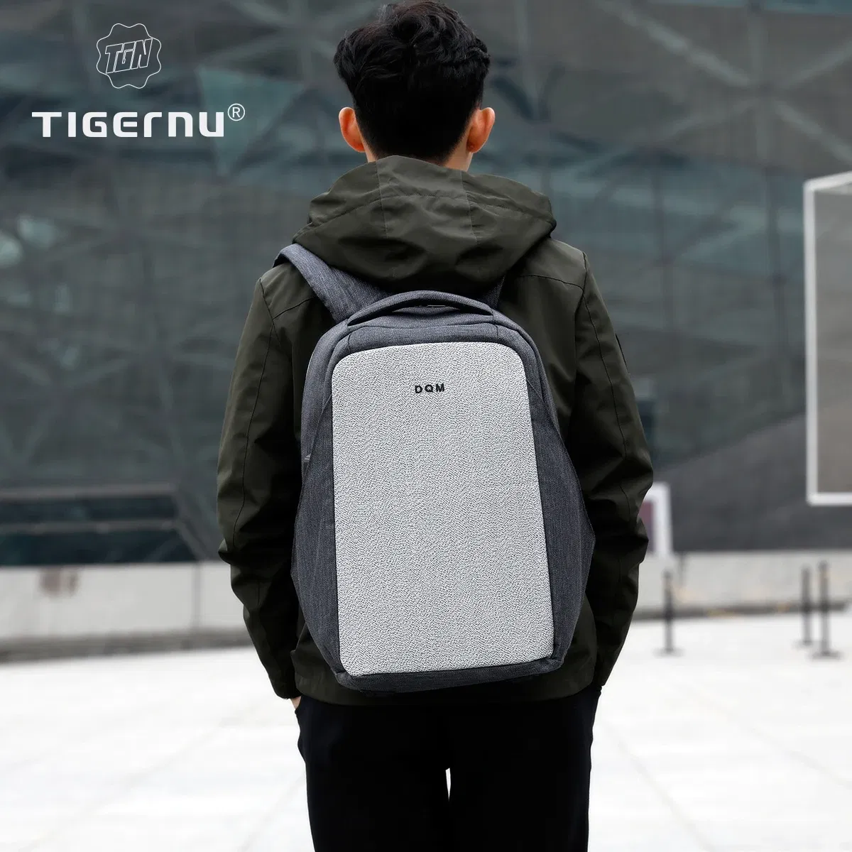 Color: Beige, Ships From: CHINA - Tigernu Men Backpack Laptop Backpack 15.6inch Cut-resistant Fabric Business Backpack Bags For School Travel Backpacks Knapsacks