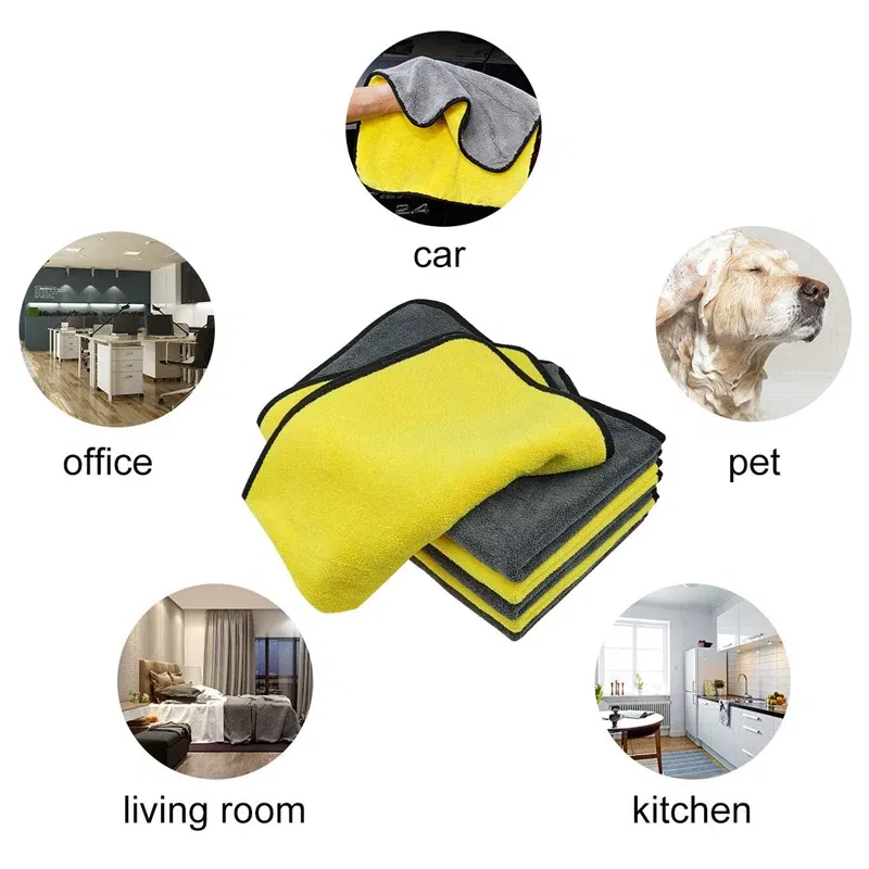 Color: Blue - Car Wash Microfiber Towel Car Cleaning Drying Cloth Car Care Cloth Detailing Microfiber Towel Car Microfiber Cloth 30x30CM