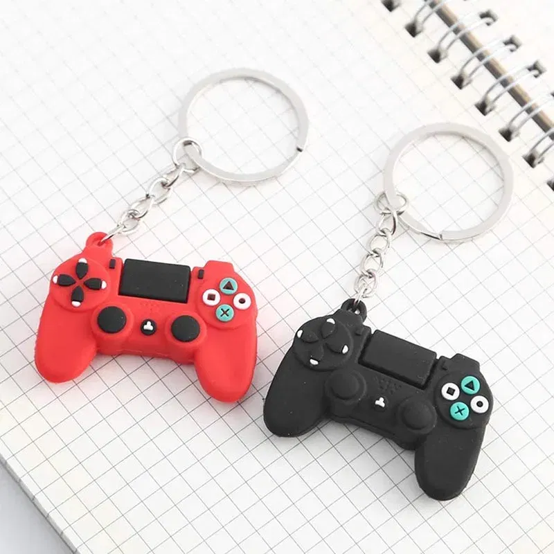 Color: black - 1PCS Silicone Case for PS4 Controller Small Gift Keychain Soft Rubber Gamepad for Sony Playstation 4 Slim Pro Joystick