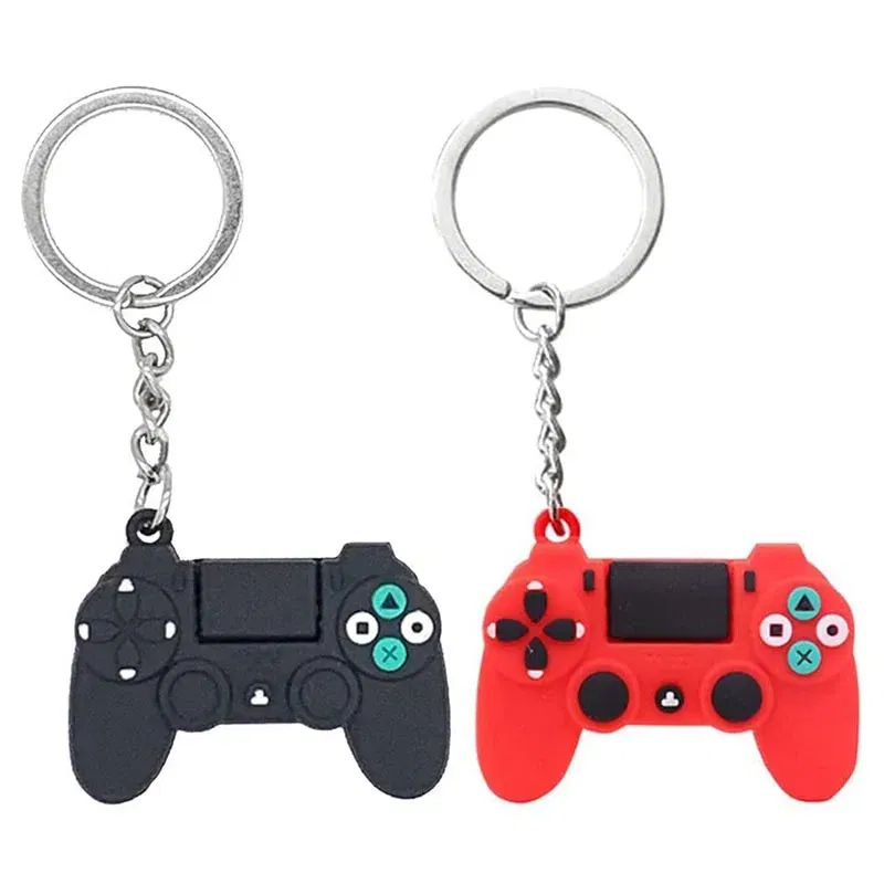 Color: black - 1PCS Silicone Case for PS4 Controller Small Gift Keychain Soft Rubber Gamepad for Sony Playstation 4 Slim Pro Joystick