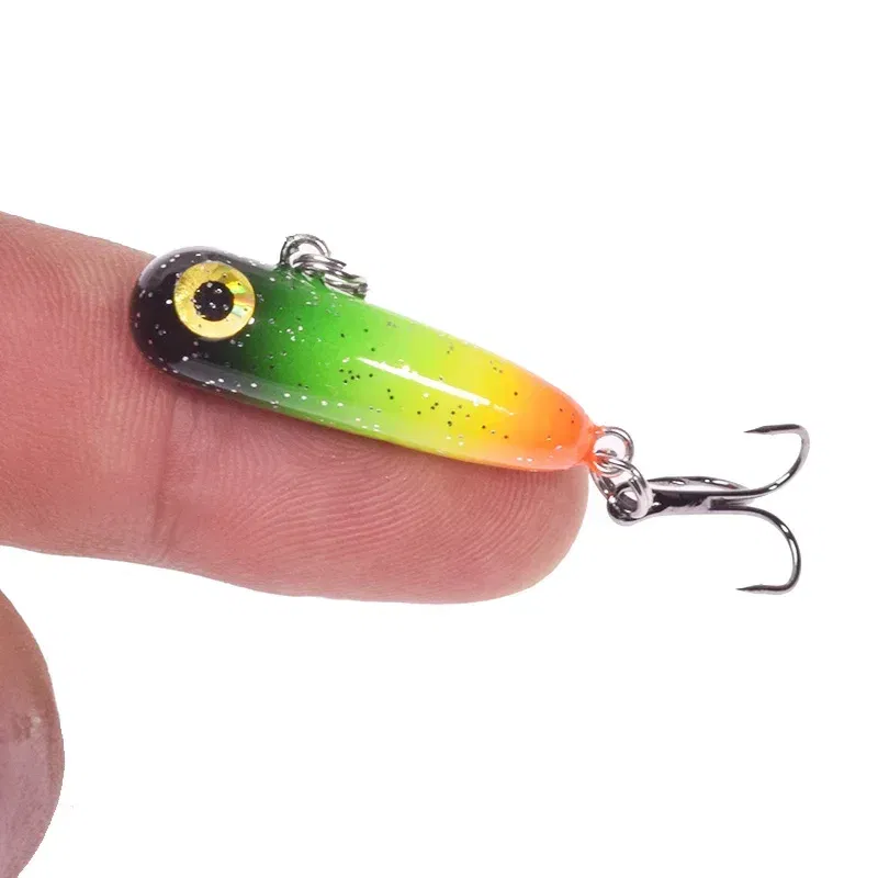 Color: Light Grey - 1 Pc Sinking Pencil Fishing Lure 3cm 2.8g Miniature Jigs Wobblers Plastic Artificial Hard Bait for Bass Trout Fishing Tackle