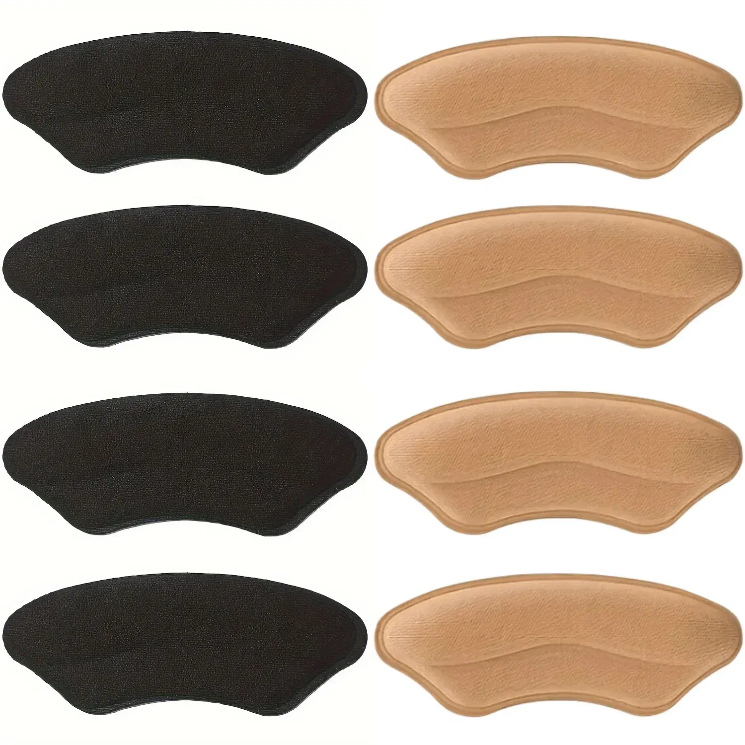 Color: Blue - 8-Pack Heel Pads for Too Big Shoes, Self-Adhesive Heel Protectors Inserts Improve Shoe Fit Prevent Slippage