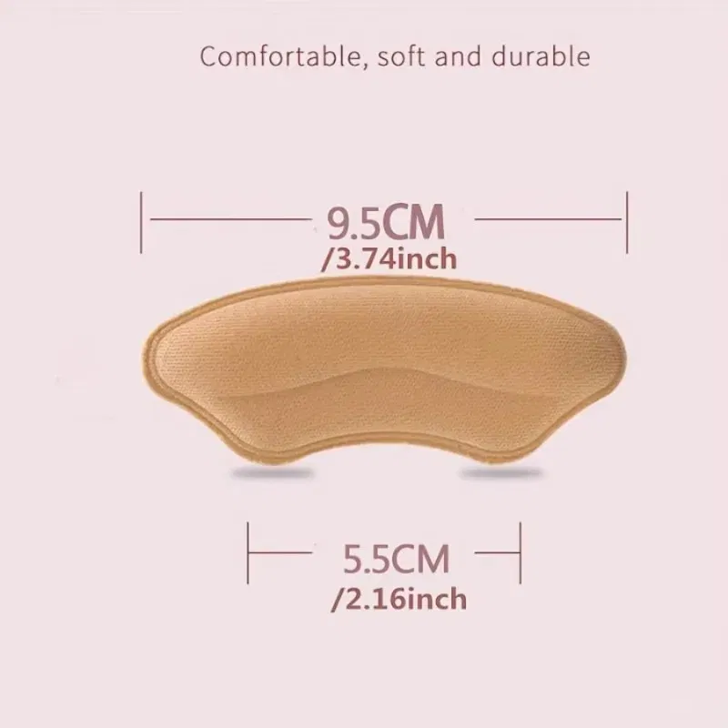 Color: Blue - 8-Pack Heel Pads for Too Big Shoes, Self-Adhesive Heel Protectors Inserts Improve Shoe Fit Prevent Slippage
