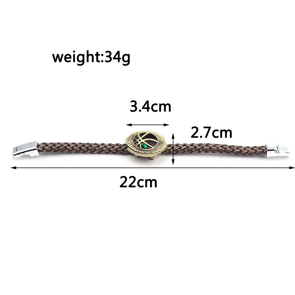 Metal Color: Vermeil, Ships From: CHINA - Marvel Superhero The Avengers Bracelet Iron Man Spiderman Mask Handmade Woven Leather Rope Bangle Charm Jewelry Accessory