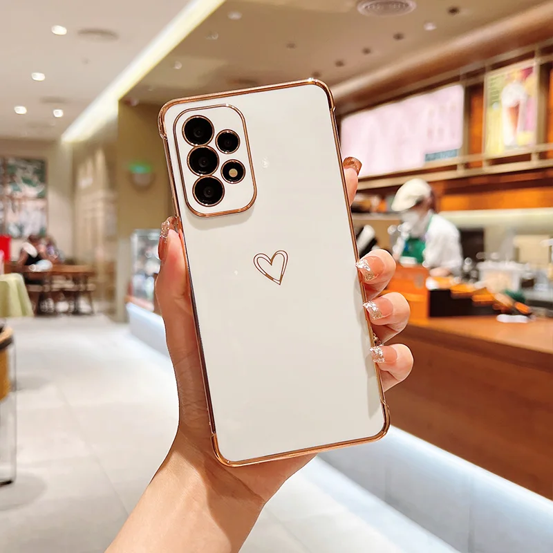 Color: MULTI, Compatible-Phone Models: For iPhone 12, Ships From: CHINA - Electroplating Love Heart Phone Case For Samsung Galaxy S25 S24 Ultra S23 S22 A13 A14 A52 A53 Protect Lens Shockproof Back Cover