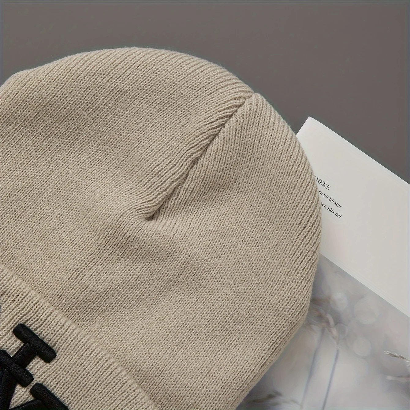 Color: Chocolate - 1/2/3pcs Unisex Winter Beanie Hats, Solid Color Knitted Warm Outdoor Caps with Embroidered NY Logo, Hand Washable, Black