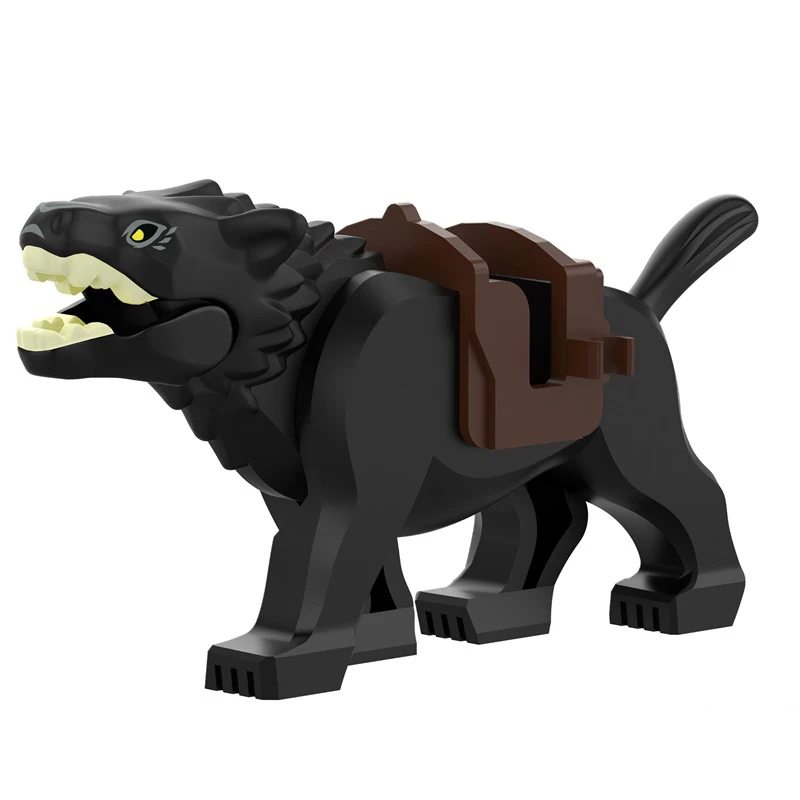 Color: Blue - Lord of the Rings Ogre Building Blocks Figures Bricks Educational Toys Cartoon Figures Action Toys Brick Kids Gifts