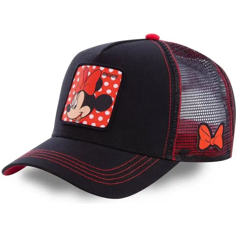 Color: Lemon yellow - High Quality Disney Styles Anime Cartoon Snapback Cotton Baseball Cap Men Women Hip Hop Dad Mesh Hat Trucker Hat Dropshipping