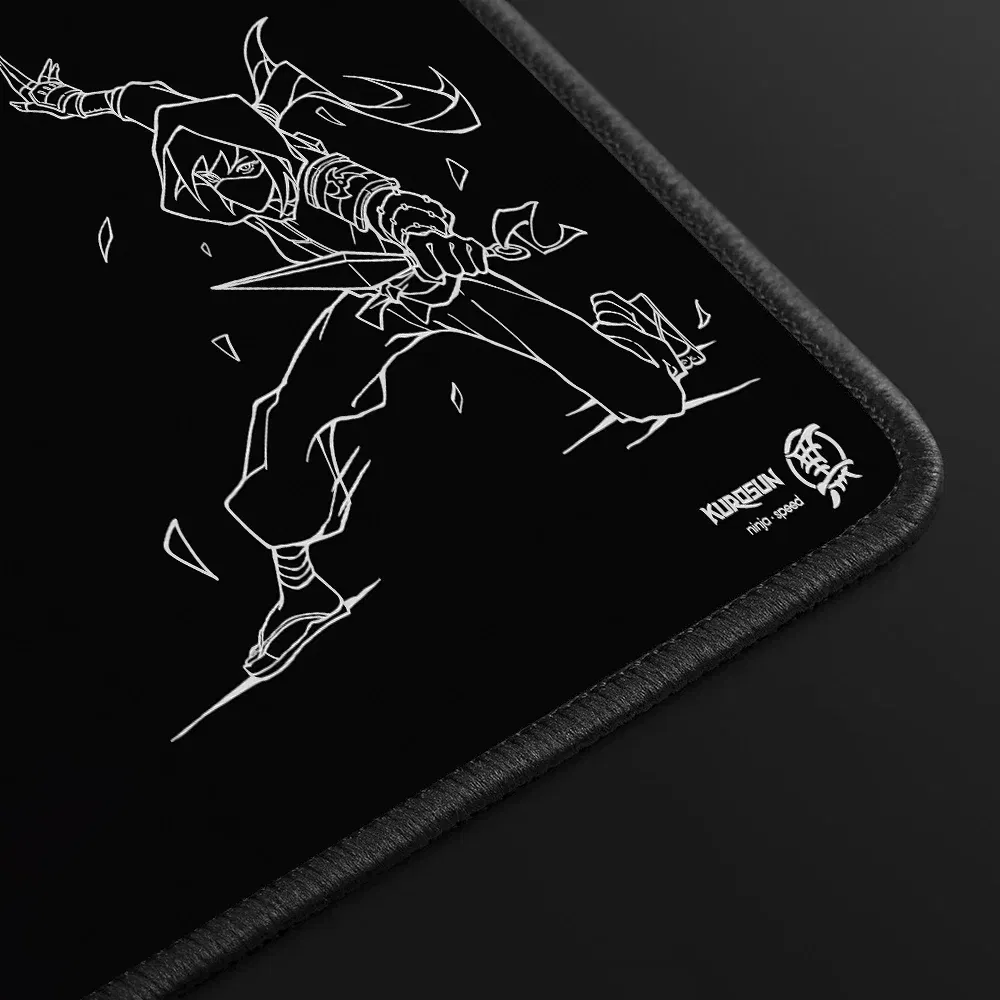 Color: BROWN, Size: XXL - Gamer Professional Kurosun Samurai Gaming Mouse Pad Game Ultrafine Surface Balance Mouse Mat 45x40CM E-Sports Mousepad Desk Mat