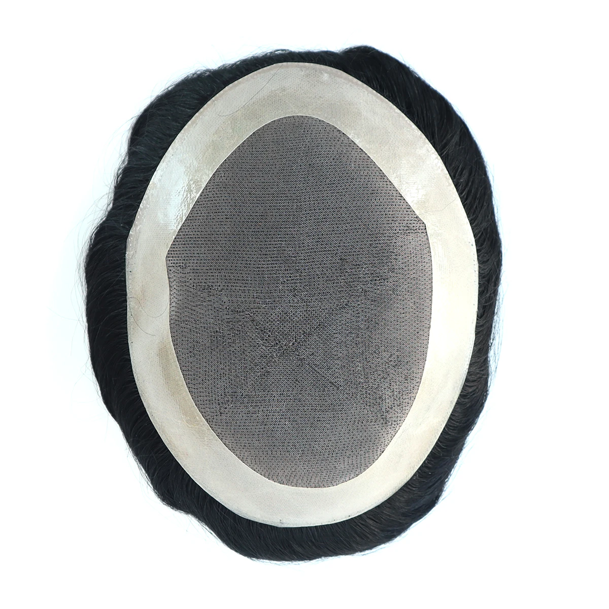 Toupee Color: 1b#, Toupee Density: 130%, Length: 6 inches, Ships From: CN, Toupee Size: 6x9, Toupee Design: free - Hywel 6 Inches Fine Mono Men Toupee Hair Men's Capillary Prosthesis Men's Wigs Replacement System Hair Natural Black Hair Units
