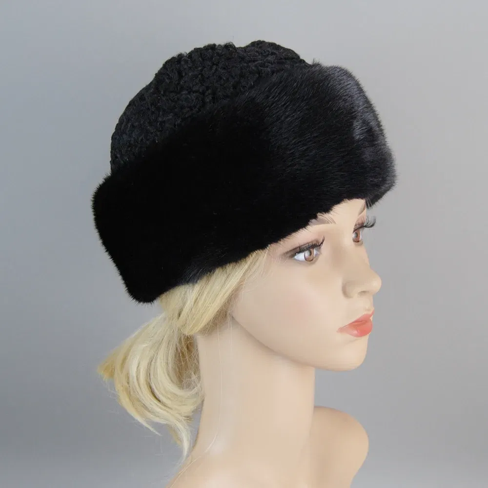 Fashion Pure Marten Wool Hat Winter Russian Unisex Warm Hat Whole Marten Sheepskin Hat Karaku Sheepskin Casual Outdoor Mink Hat
