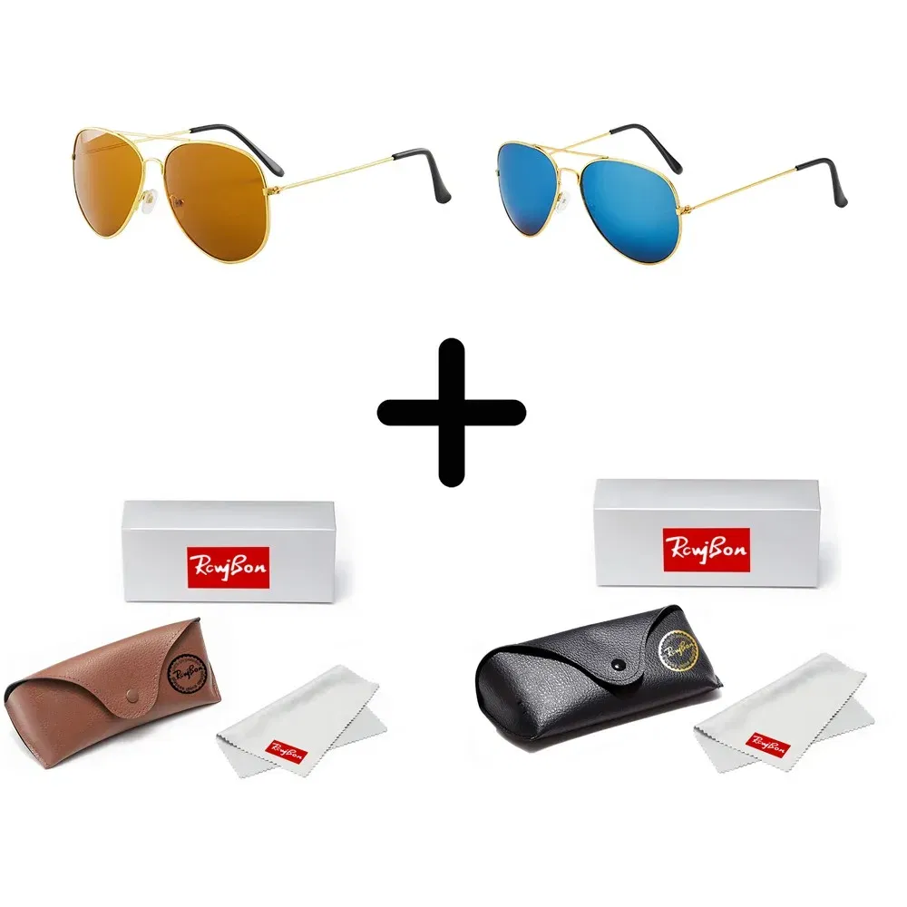 Lenses Color: ROSE RED, Frame Color: Red - Classic Retro Pilot Polarized Sunglasses Men Luxury Metal Black Aviation Sun Glasses Male Fashion Driving Vacation Shades UV400