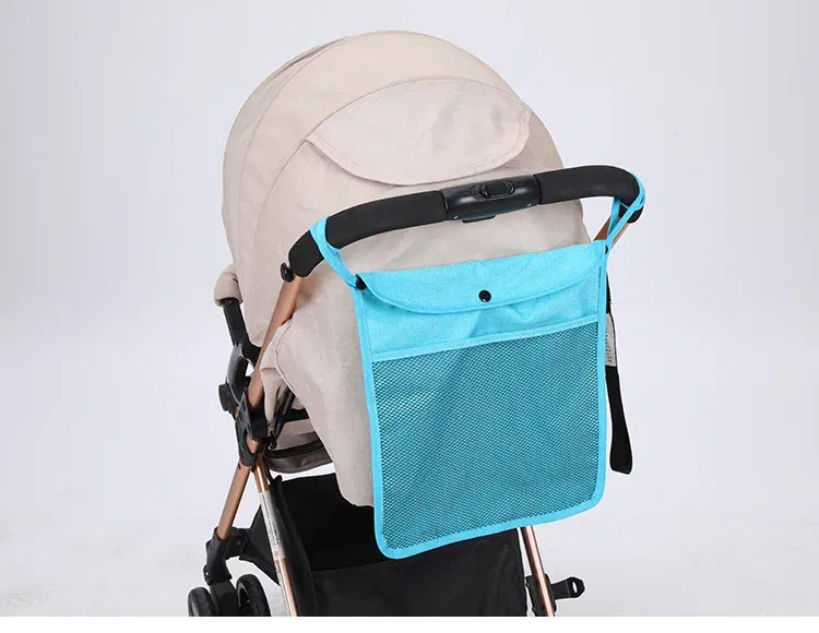 Color: Blue, Ships From: CHINA - Pet Stroller Organizer Bag Infant Pram Cart Mesh Hanging Storage Bag Baby Trolley Bag Stroller Seat Pocket Carriage Bag Stroller