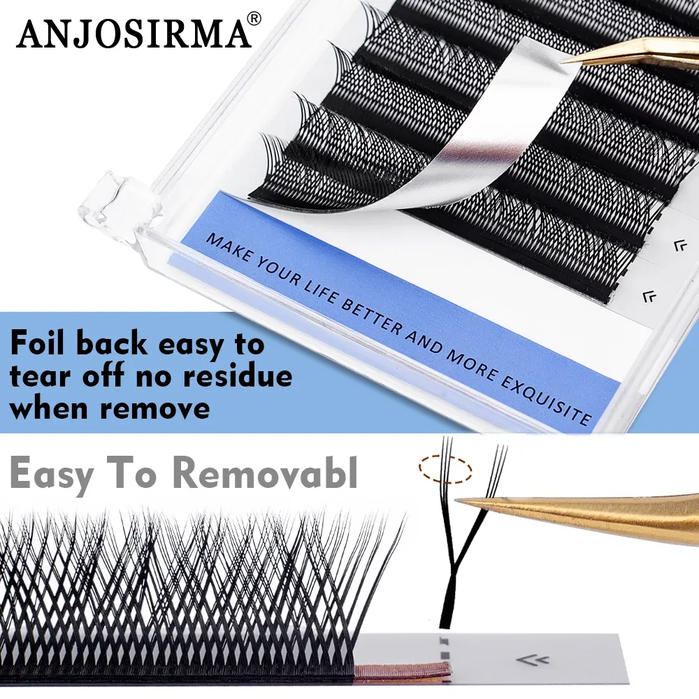 Curl: C, Length: 10mm - ANJOSIRMA YY Shaped Eyelash Extension, 3 Split Tips, Soft BASF Lash, Hand Made Curl, High Quality, 3D,0.07 makeup eyelashes