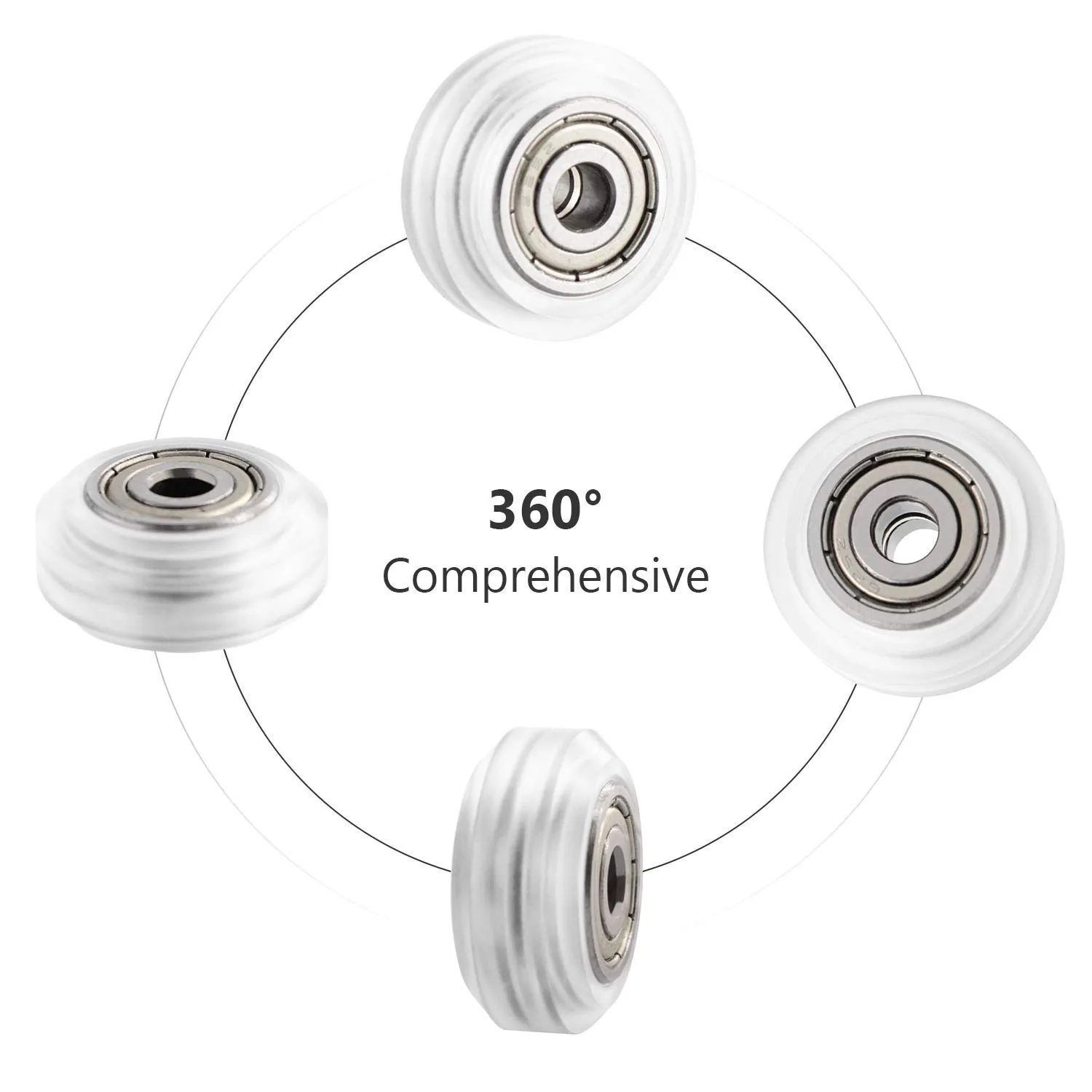 Color: WHITE - 10/20Pcs Creality POM Wheel Plastic Pulley Linear Bearing Gear for Ender-3/V2/Ender-3 S1/CR-10 Series 3D Printer accessory ?»?