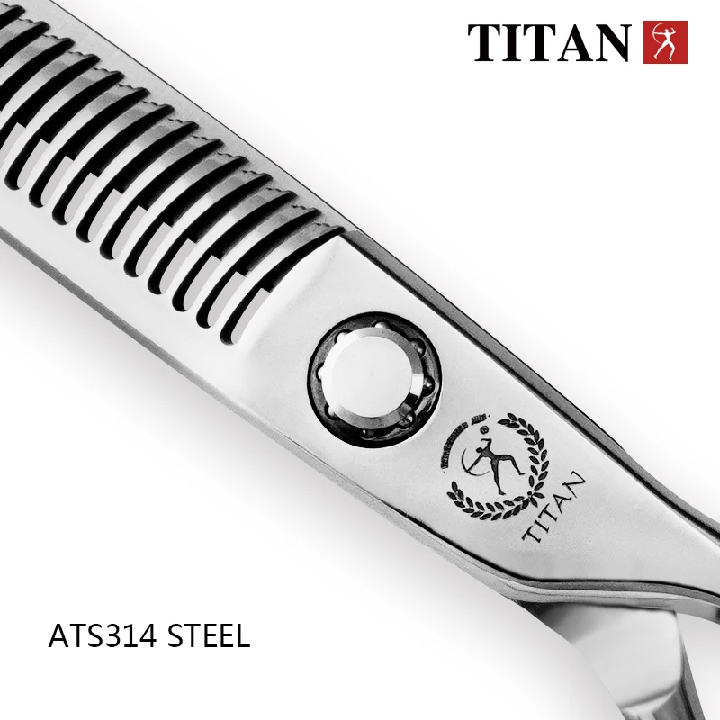 Color: Black - TITAN Professional hair scissors set hairdressing salon cutting tools barber shears 6.0inch