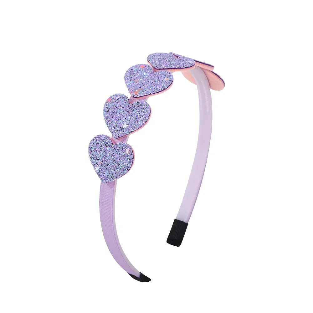 Color: WHITE - 1pcs Fashion Glitter Kids Hair Band Lovely Bow Stars for Headband Girls Cute Colors Hair Tiaras Hairbands Hair Accessories Gifts