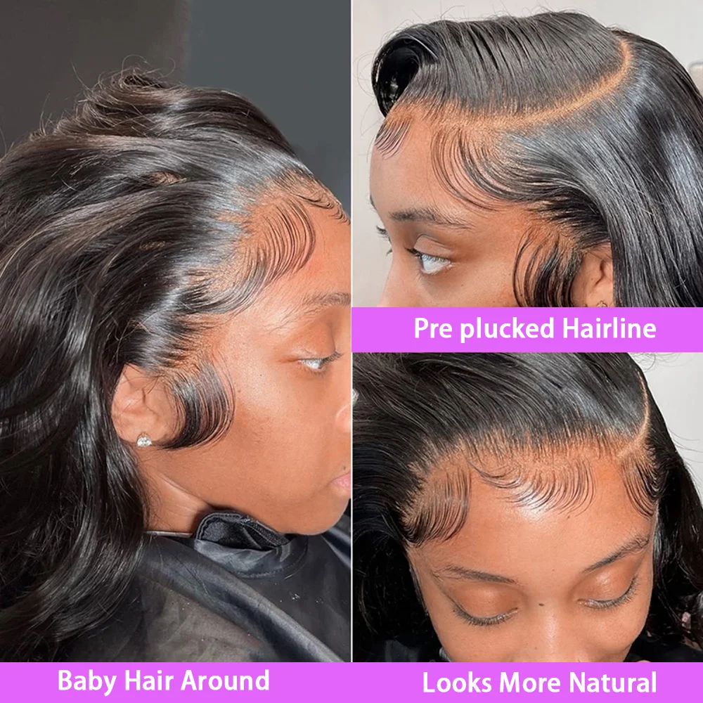Color: #1, Ships From: CHINA, Stretched Length: 28inches, Density: 150% - Body Wave 13x6 Lace Front Wigs Human Hair 200 Density Brazilian Remy Human Hair Wigs 13x4 Transparent Lace For Women 30 32 Inch