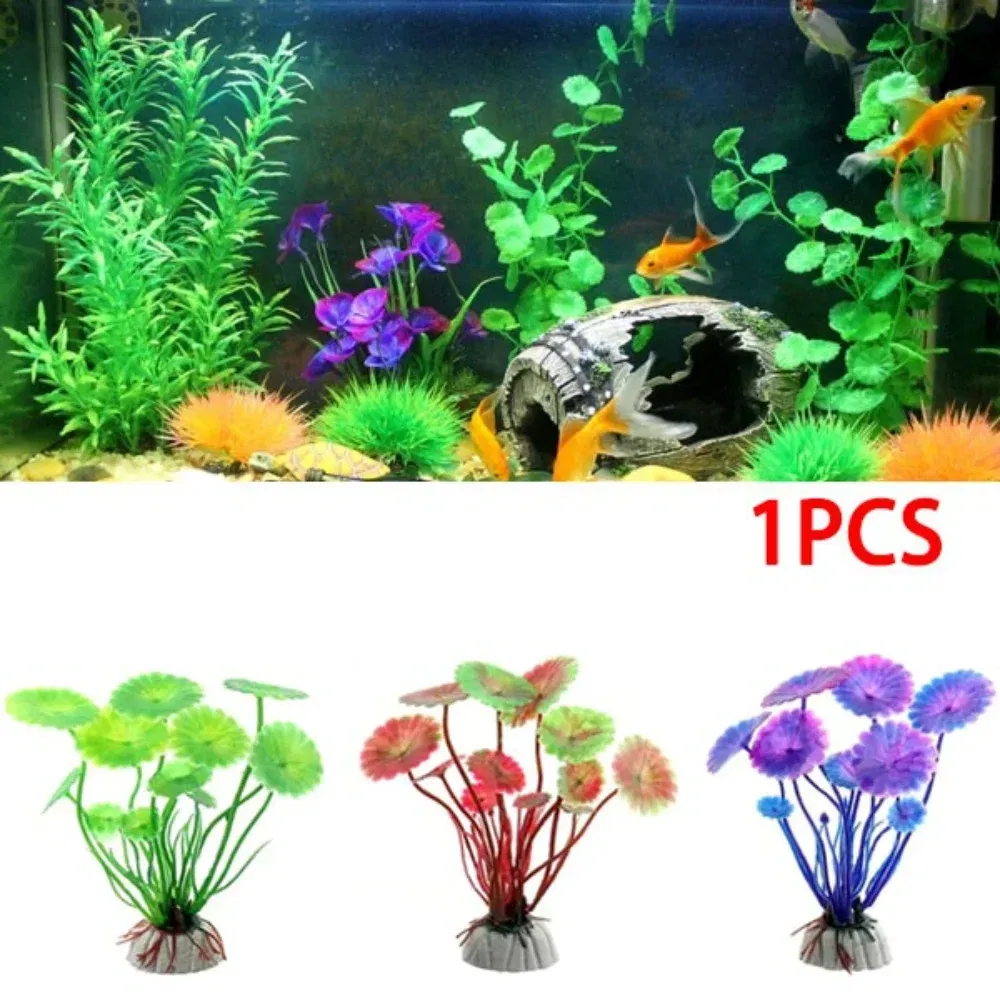 Color: Red - Delysia King Fake Aquatic Plants