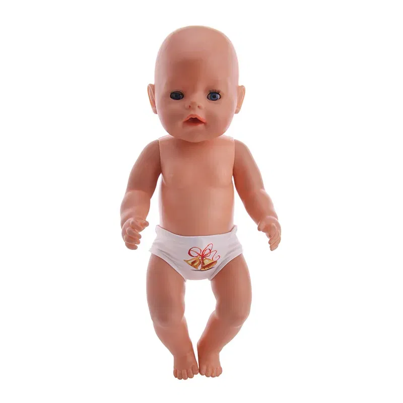 Color: Red - Doll Panties 24 Pattern Panties For 18 Inch American&43Cm Baby New Born Doll Our Generation , For Baby Birthday Festival Gift