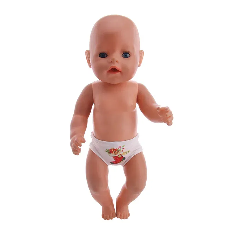 Color: Red - Doll Panties 24 Pattern Panties For 18 Inch American&43Cm Baby New Born Doll Our Generation , For Baby Birthday Festival Gift