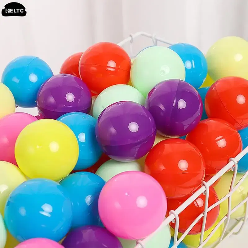 Color: Deep Sapphire - 50pc Mini 28/32MM Clear Transparency Plastic Capsule Toy Surprise Ball Tiny Container Making Things Model Gashapon toy Random