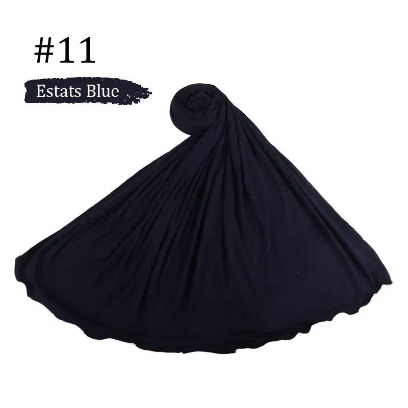 Color: dusty wine - 180X85cm Muslim Women Jersey Hijab Scarf Cotton Stretchy Premium Jersey HIjabs Soft Material Big Large Size Jersey Scarves