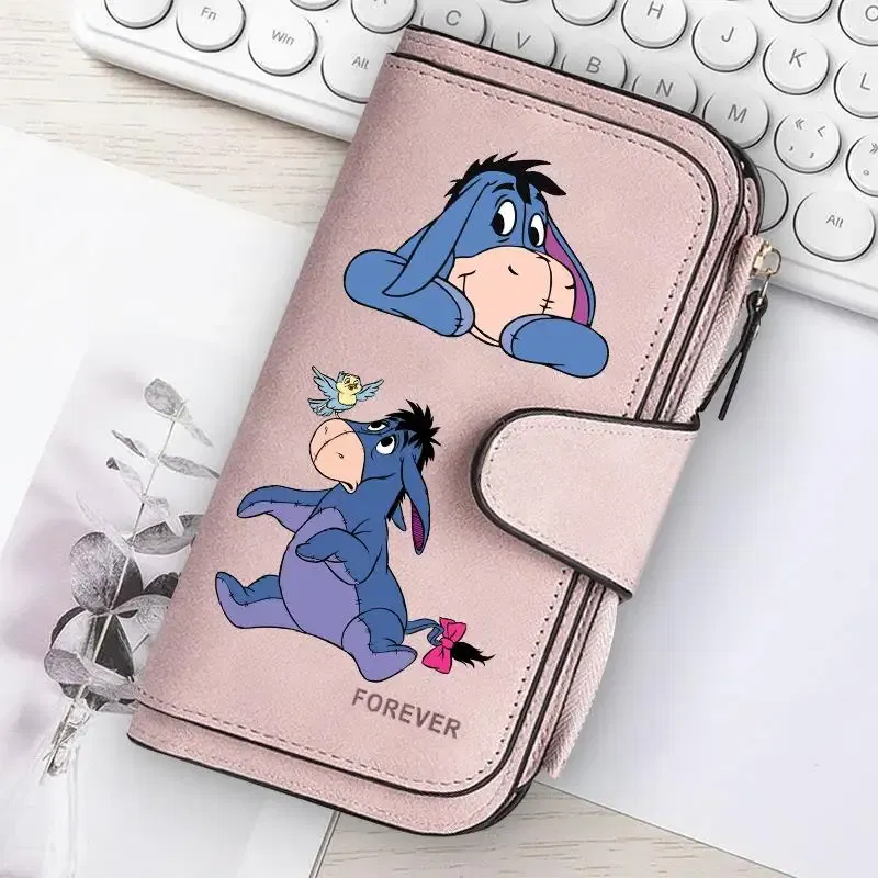 Color: Beige - ? Winnie the Pooh Women Wallets Card Wallet Coin Wallet Womens Bags for Girls Purse ID Wallets Female Coin Purse Girls Gift