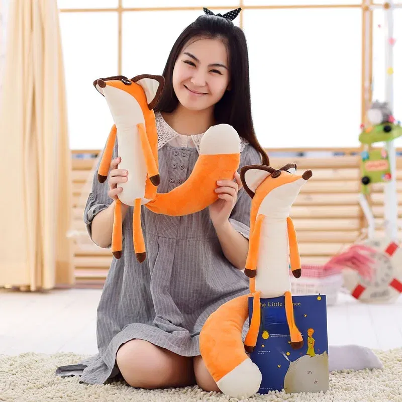 Color: Orange, Height: 11cm-30cm - Potdemiel The Little Prince Le Petit Prince Fox Plush Doll Puppet Toy