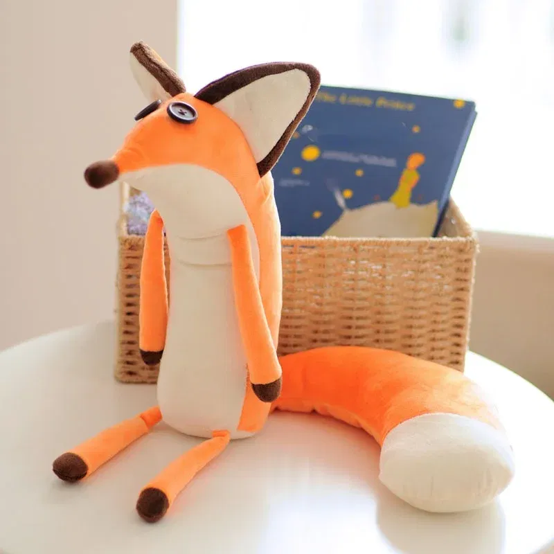 Color: Orange, Height: 11cm-30cm - Potdemiel The Little Prince Le Petit Prince Fox Plush Doll Puppet Toy