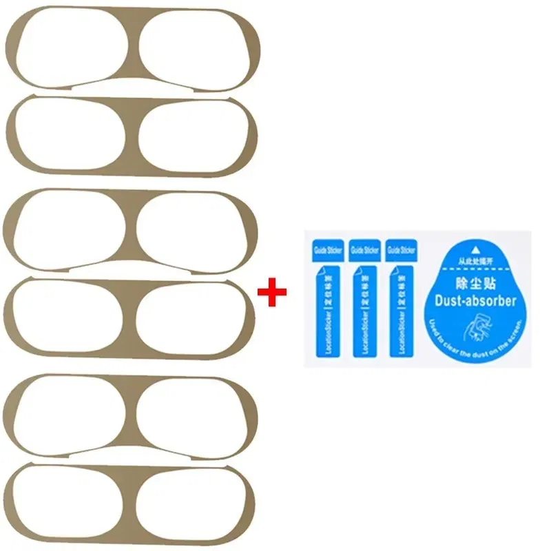Color: Dark Grey - Dust-proof Sticker for Apple AirPods Pro Ultra-Thin Metal Dust Guard Protective Earphone Film for AirPods Pro 2 Cleaning Sticker