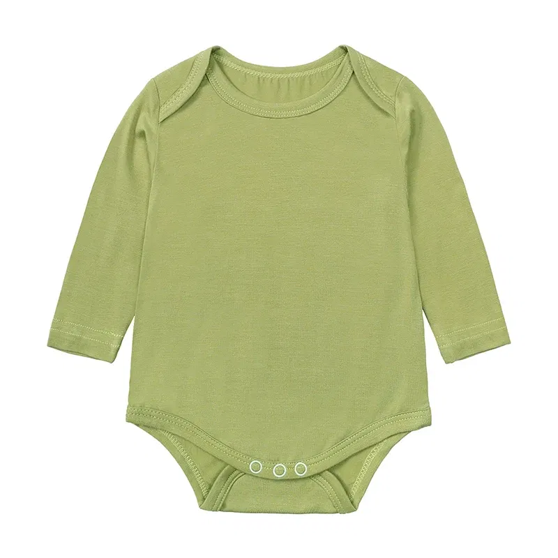Color: Sandy Beige, Kid Size: 3M - 2025 Summer Newborn Boy Girl Romper Baby Bamboo Fiber Breathable Clothing Long Sleeve Toddler Jumpsuit Infant Bodysuit Pajamas