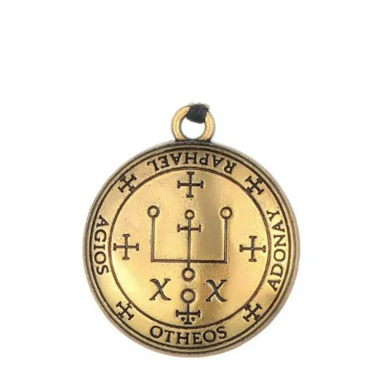 Metal color: Blue Zinc Plated - Dawapara DIY Pendants for Necklace Archangel Michael Raphael Uriel Gabrie Talisman Angel Men Pendant&Necklace Women