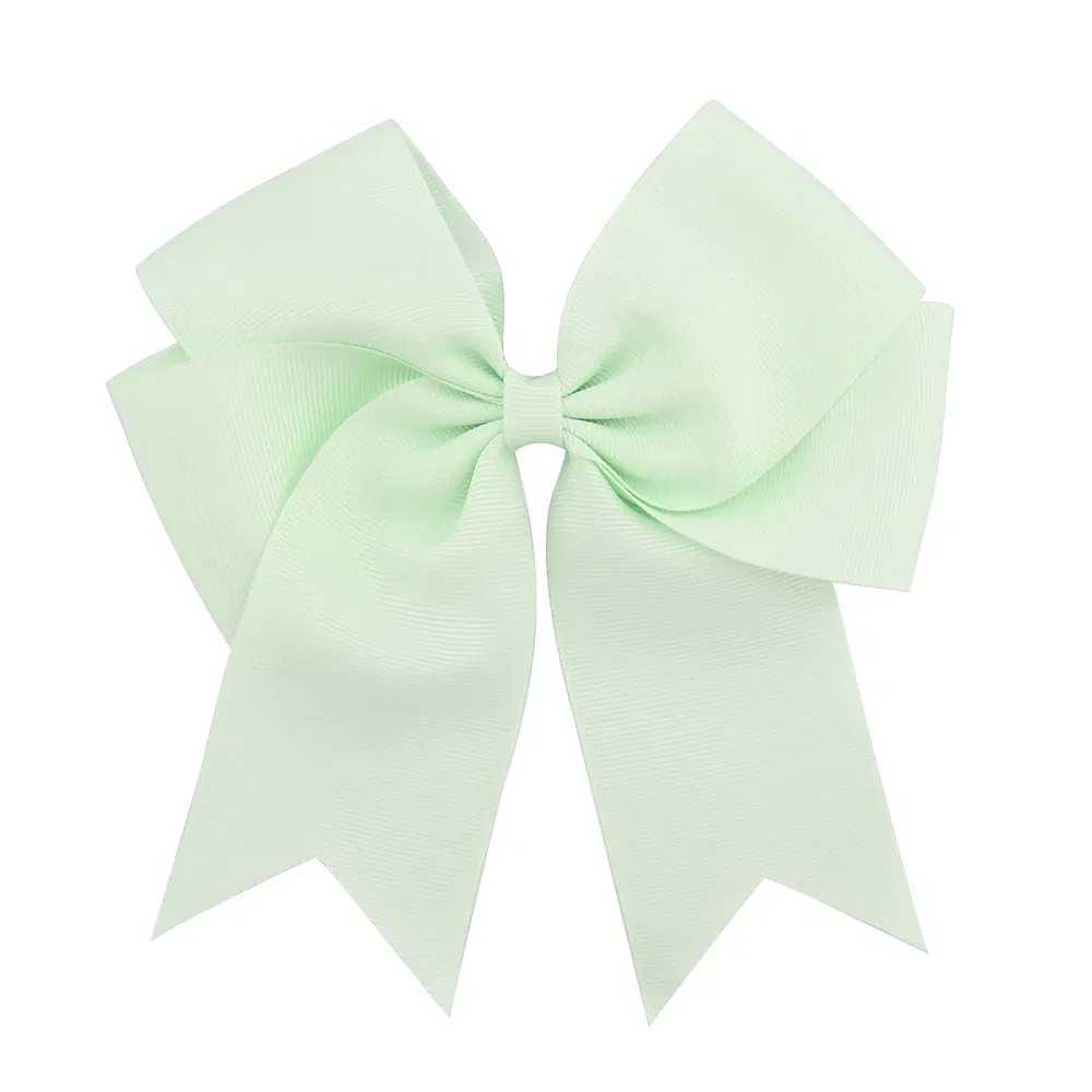 Color: Dark Khaki - 6 Inches Colorful Elegant Hair Bows With Clip Kids Girls Grosgrain Ribbon Hair Clip Hairgrips Headwear Baby Hair Accessories