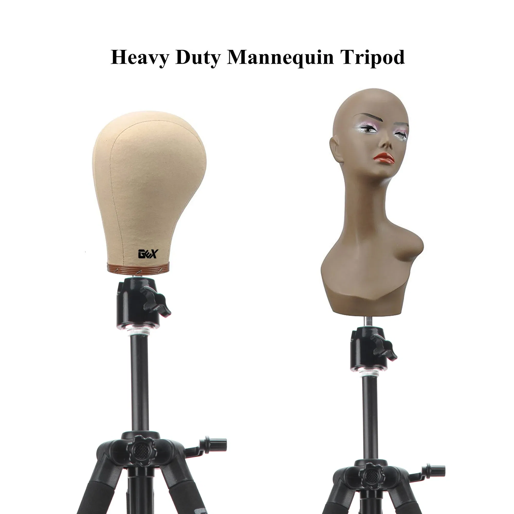 Ships From: CHINA - GEX Multifunction Training Mannequin Tripod / Camera Stand, Canvas Block,  Mannequin Head, Cosmetology Hair Wig Stand