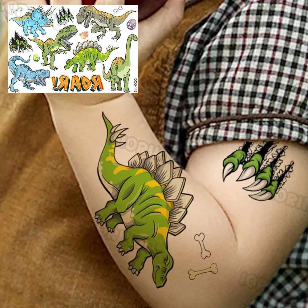 Color: Chocolate - Funny Whale Tree Temporary Tattoo For Child Boy Face Neck Girls Son Daughter Fake Moon Tattoos Sticker Cartoon Transfer Tatoos