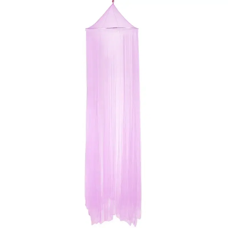Color: PURPLE - Princess Style Mosquito Net Mesh Hung Dome Home Canopy Mosquito Mesh Bedding Net Home Supplies